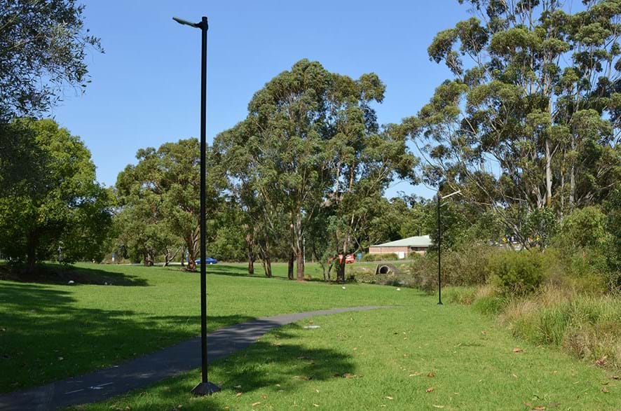Solar LED Park lighting pole